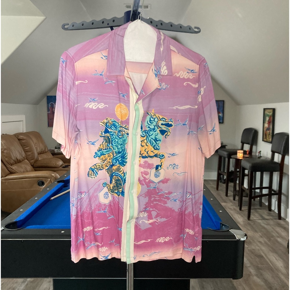 Topman button up camp shirt.